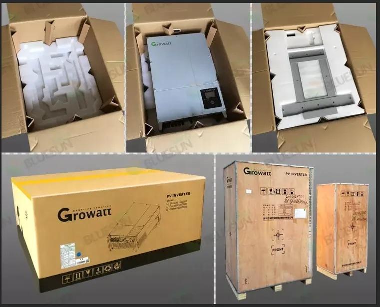 High Quality on Grid Solar Inverter 15kw 20kw 25kw Growatt Solar Energy Inverter