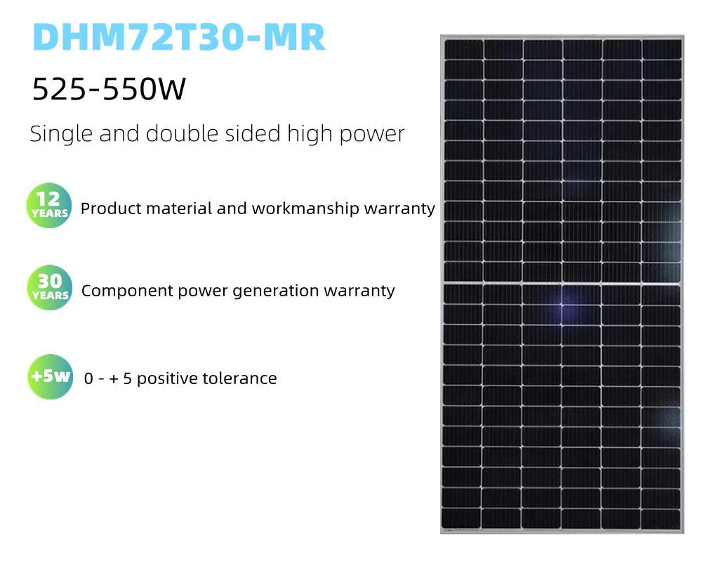 Longi Hi-Mo5 PV Module Half Cut 144 Cells 540W 545W 550W 555W Solar Panels for Solar Energy System