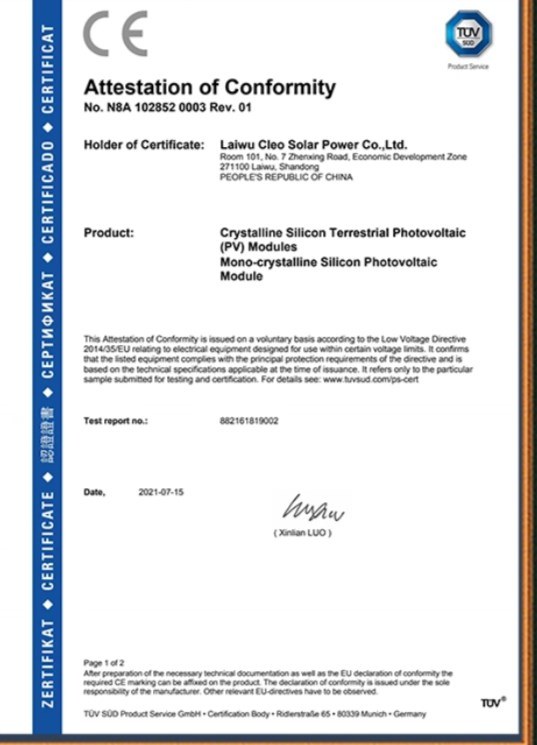 A Grade Solar Power Energy System Solar Panel Trina 415 425 435W