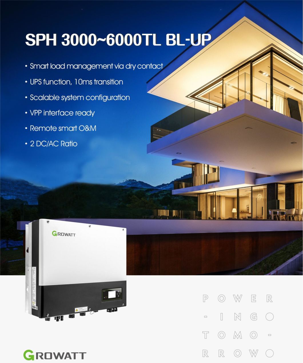 Cheap Price 5kw Growatt Hybrid Inverter for Home