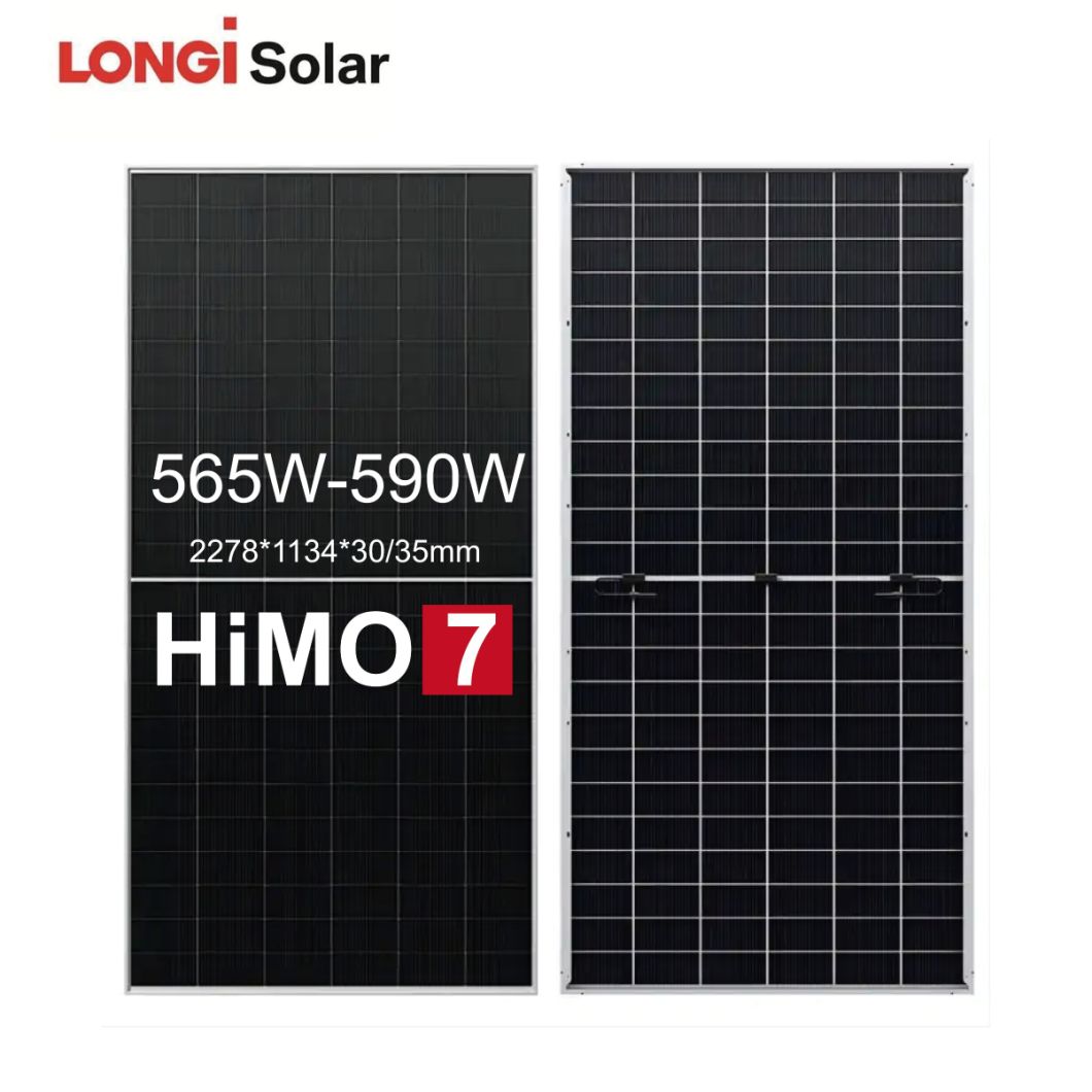 Longi Dual Glass Mono Module 560W/565W/570W/575W/580W/585W/590W Solar PV Panel