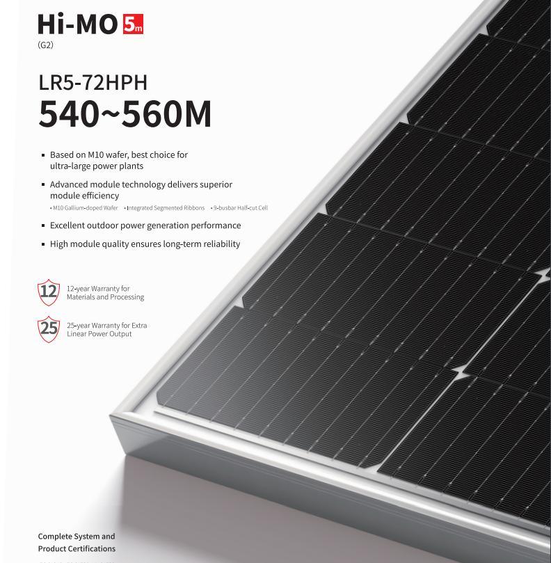 Longi Hi-Mo 5 Mono Perc Solar Panels for PV Plant with Good Cost