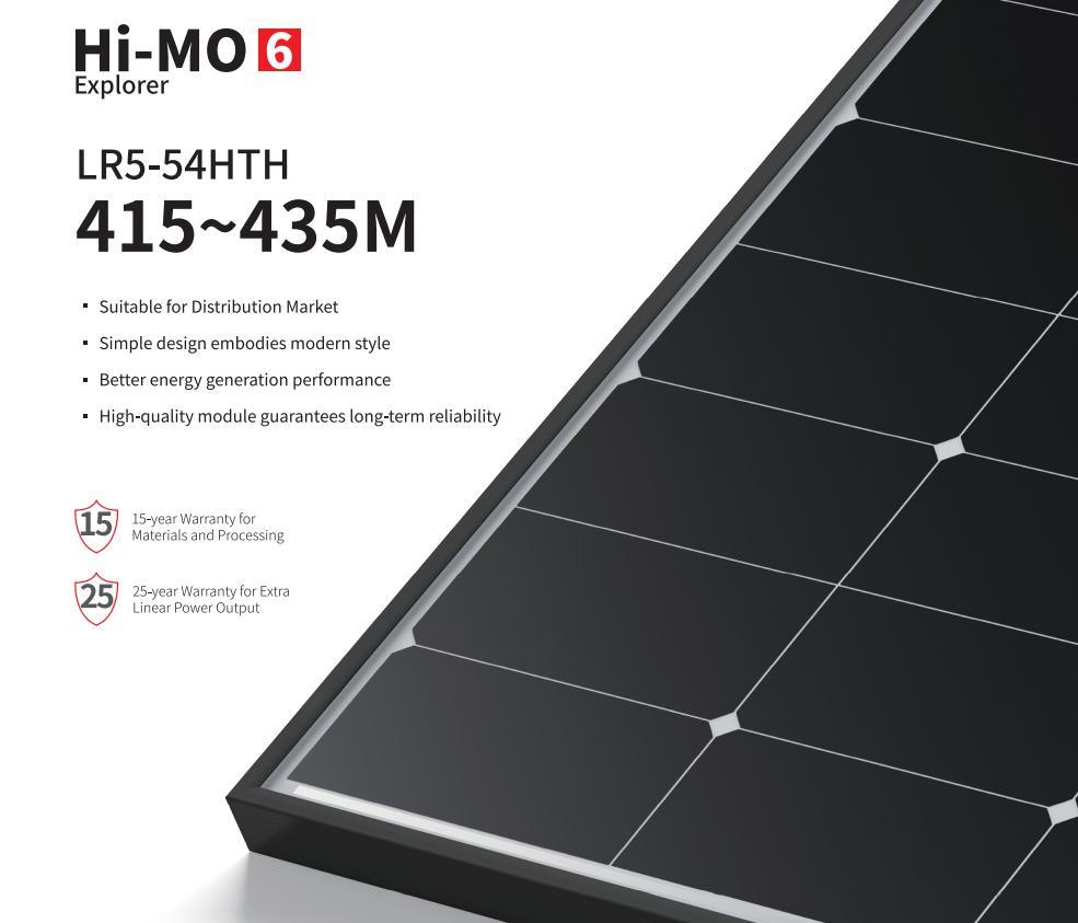 Longi 450W 445W Solar Panels Mono Perc 435W 430W Solar Energy System