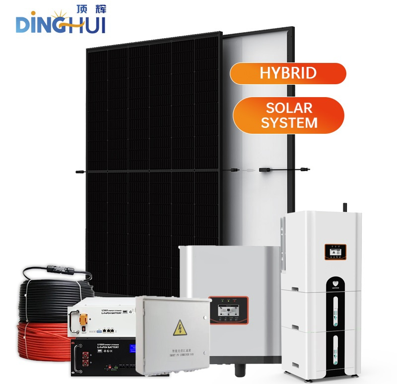 EU Home Energy 5kw Solar System with 5000W Single Phase Hybrid Inverter
