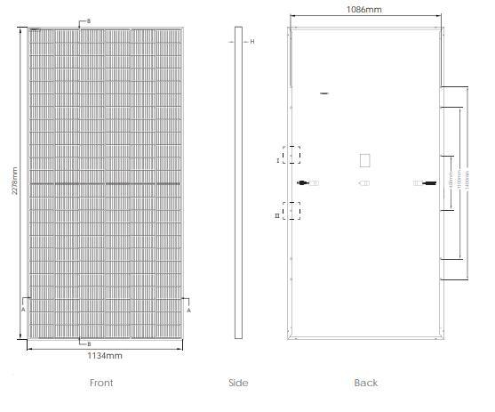 High Efficiency 565W Poly Solar Module Solar Panel 585wp Price
