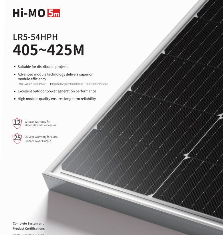 25 Years Warranty Poly Crystalline Solar Panel 425W Watt Price for Pakistan Bangladesh