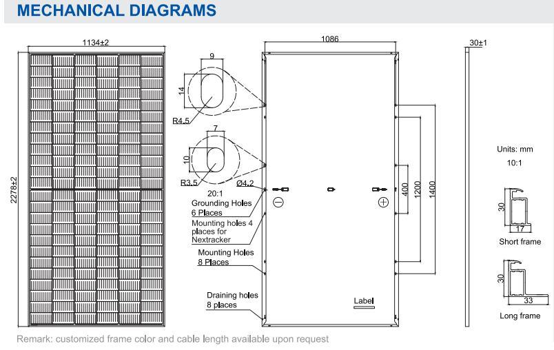 Ja a-Class 545-560W Solar Photovoltaic Panel Single-Glass Single-Sided Solar Power Generation System Solar Modules