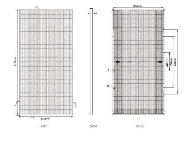 High Quality and Low Price a-Grade First-Line Brand Jinko 575W/580W Double-Sided Solar Panel