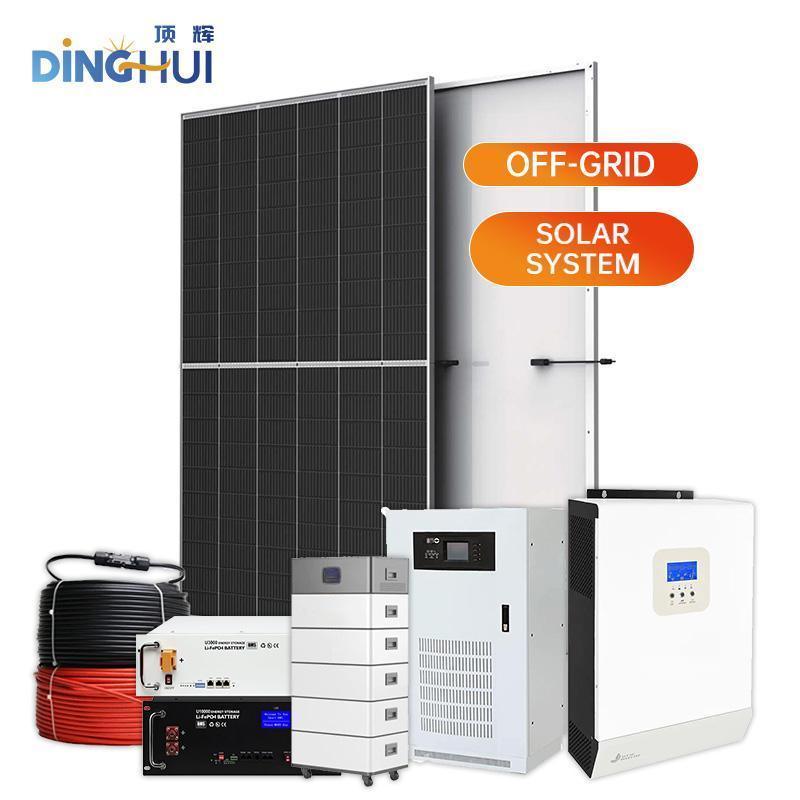 Solar Battery 48V100/200ah Stabckable Battery Smart Complete Set off Grid Solar Energy System 10/12/20/30kw for Home