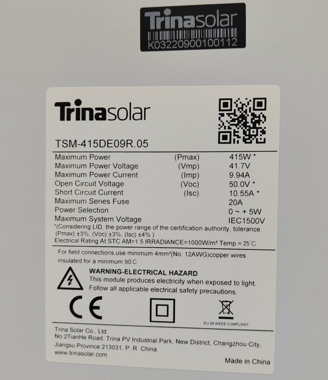 China Trina Jinko Ja Longi Canadian Dmegc Dinghui Solar 415W 420W 425W N Type Full Black Solar Panels for Home