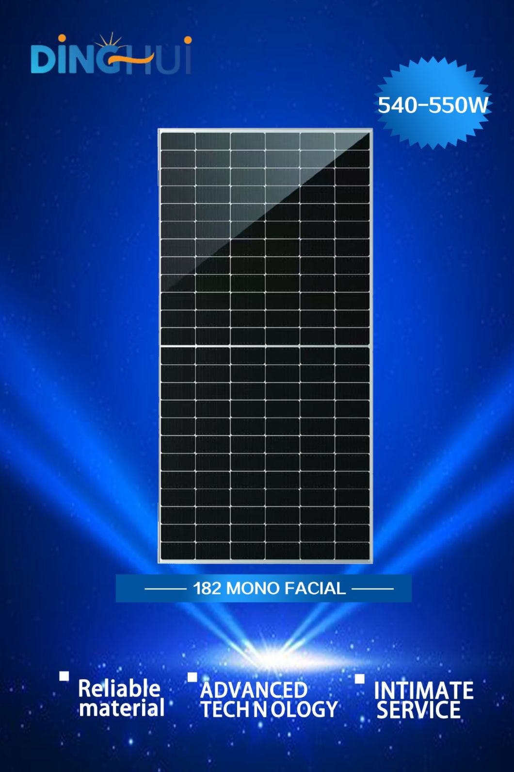 Longi High Quality Mono Module Price Power 540W545W550W555W560W Bifacial Dual Solar Panel