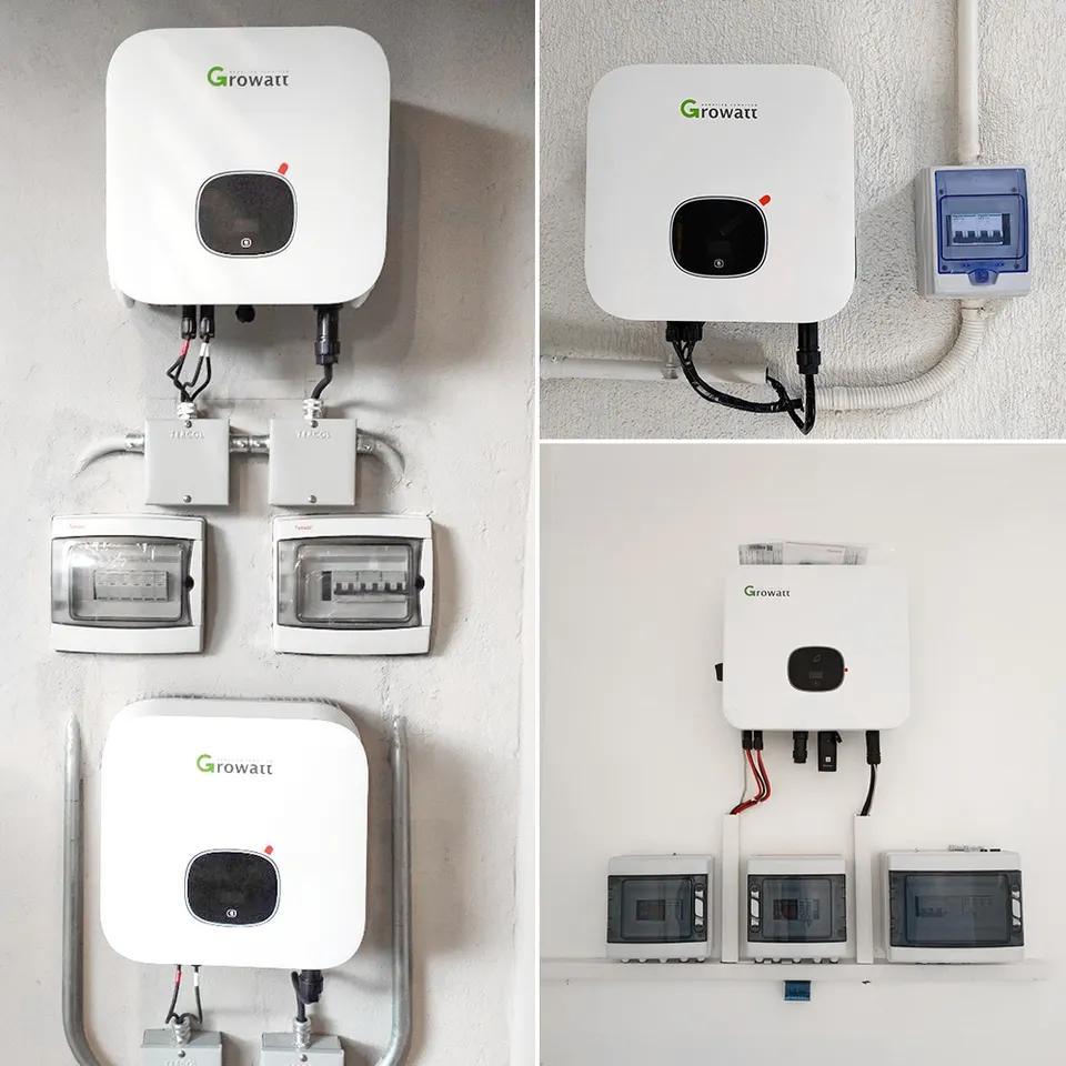 Home Use on Grid 500W 800W 1kw 3kw 5kw Solar Energy System with Growatt Inverter