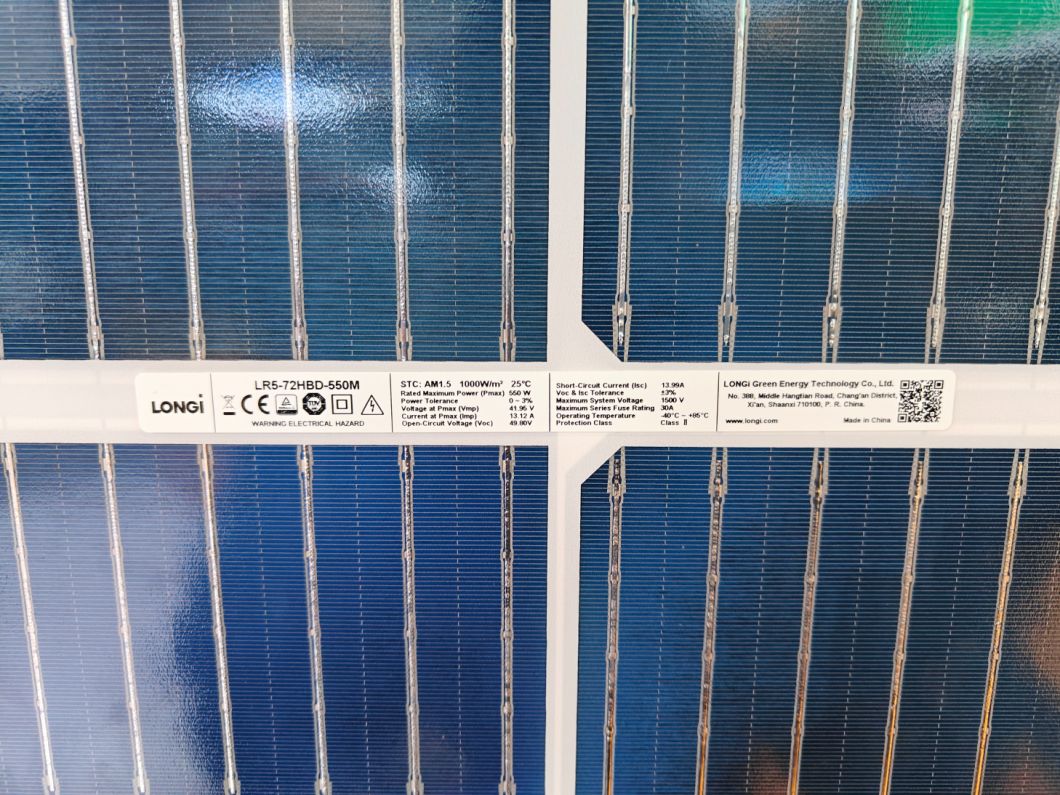 Tier 1 Longi 545W 550W A Grade Jinko Ja Canadian Trina Dinghui Solar Panel with SGS for Home