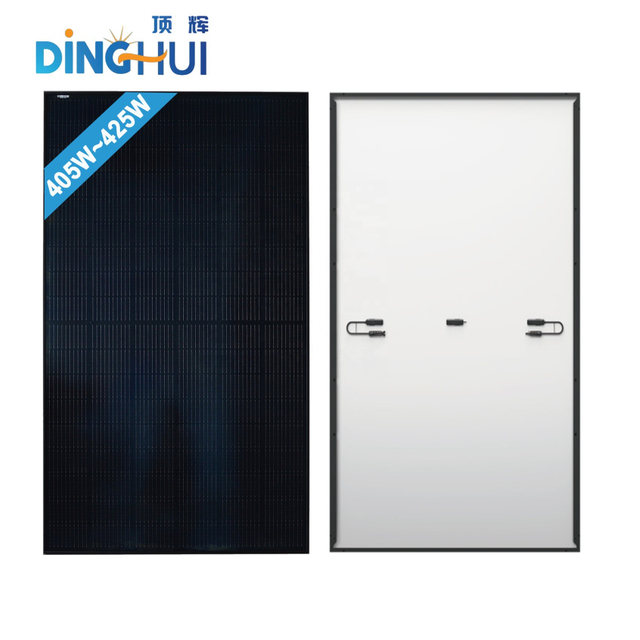 Dinghui Full Black 400W 24V High-Efficiency Mono Crystal Solar Panel for Home Electricity