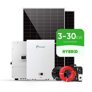 Customized on/off-Grid Hybrid Inverter 2/3/5/10kw PV Solar Power Generator Battery Storage Panel System Industrial