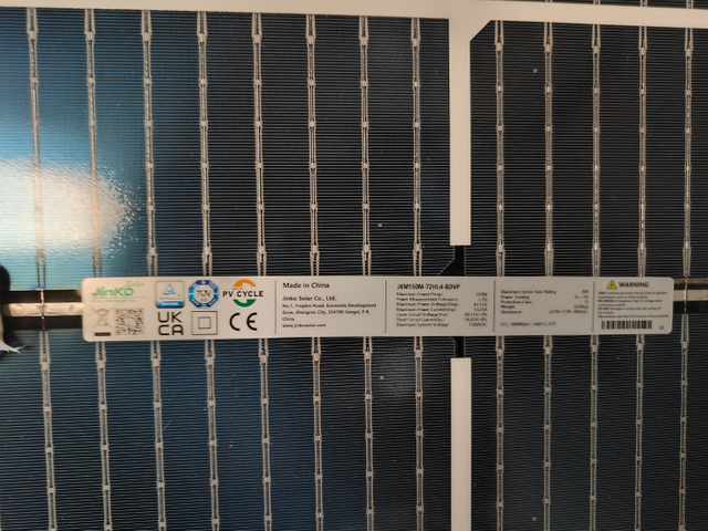 China A Grade Jinko Longi Ja Canadian Trina Dinghui 545W 550W Bifacial Solar Panel for Home
