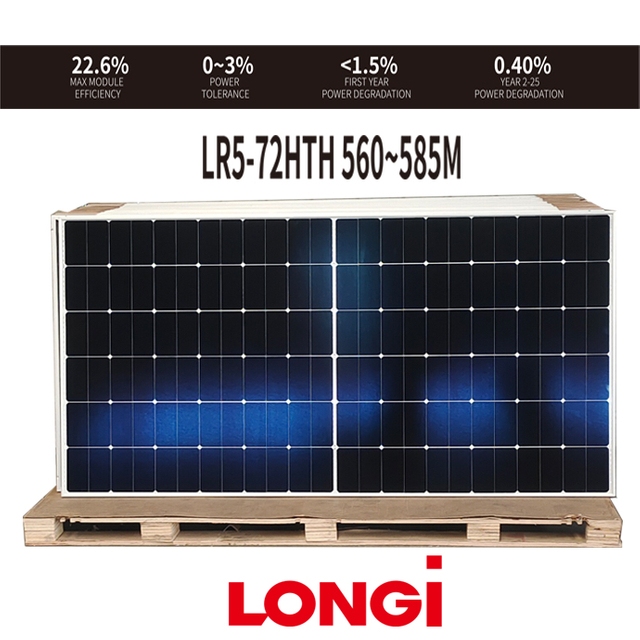 Tier 1 Longi Solar factory direct sale 560W 565W 570W 580W 585W zonnepaneel pv solar panels