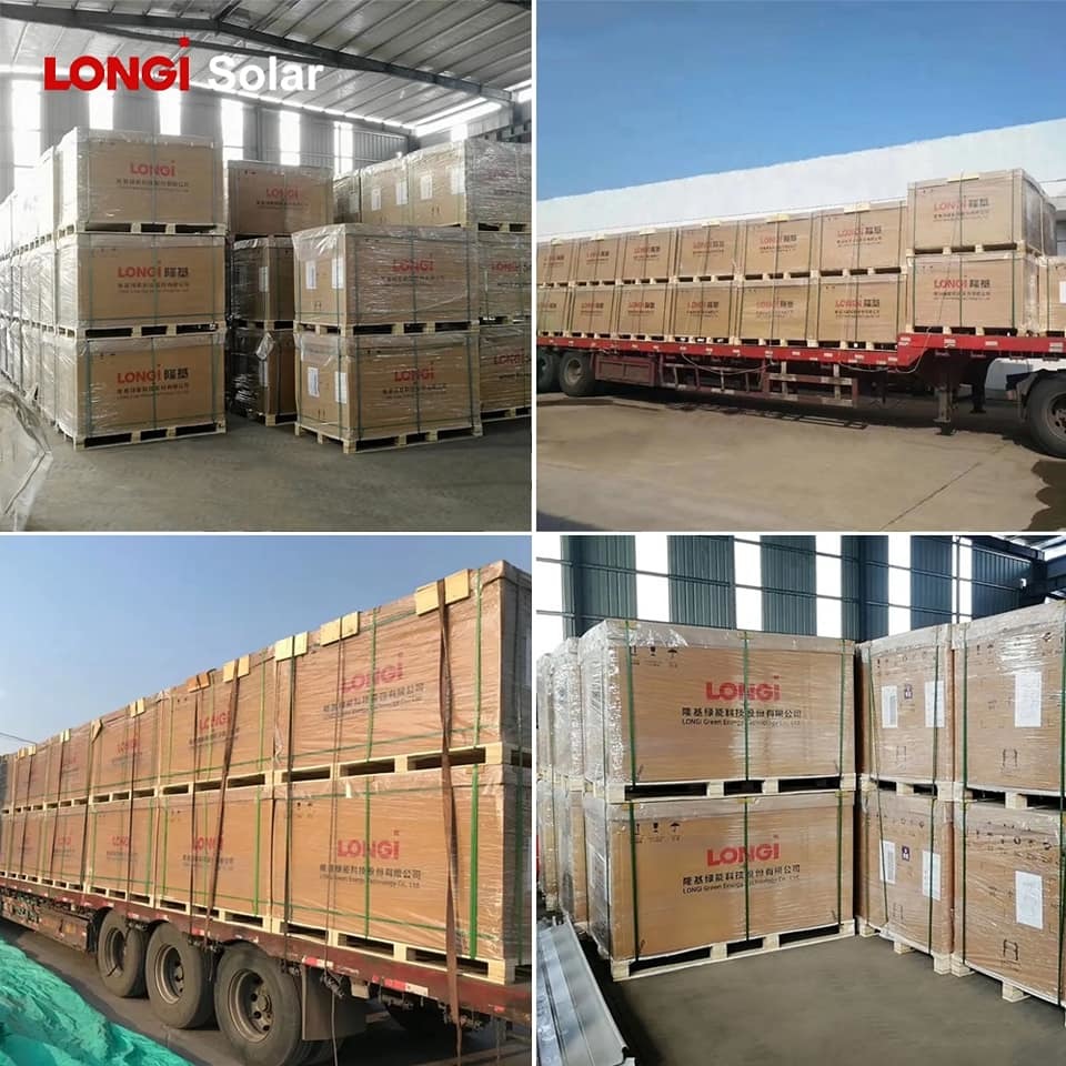 A Grade Longi Mono Module 400W405W410W415W420W Solar PV Panel with Black Frame