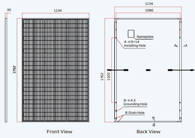 Trina 435W Monocrystalline Photovoltaic Solar Power Panels for Rooftop