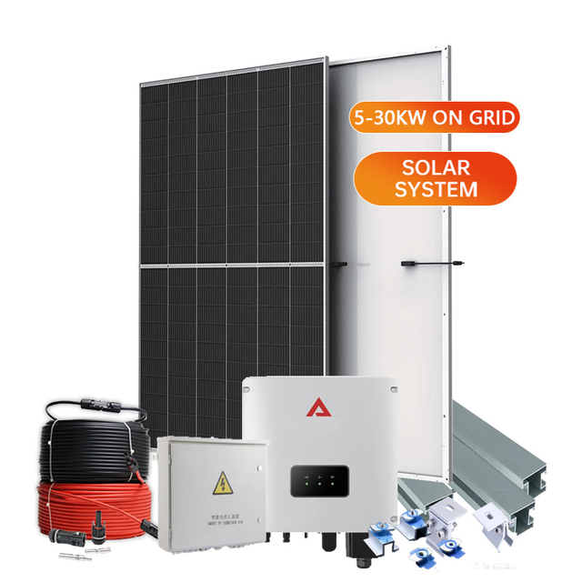 Cheapest 15kw Home Module Kit Price 10kVA 20kw Panel Set 100kw PV Power Solar Energy on Grid Solar Generator System