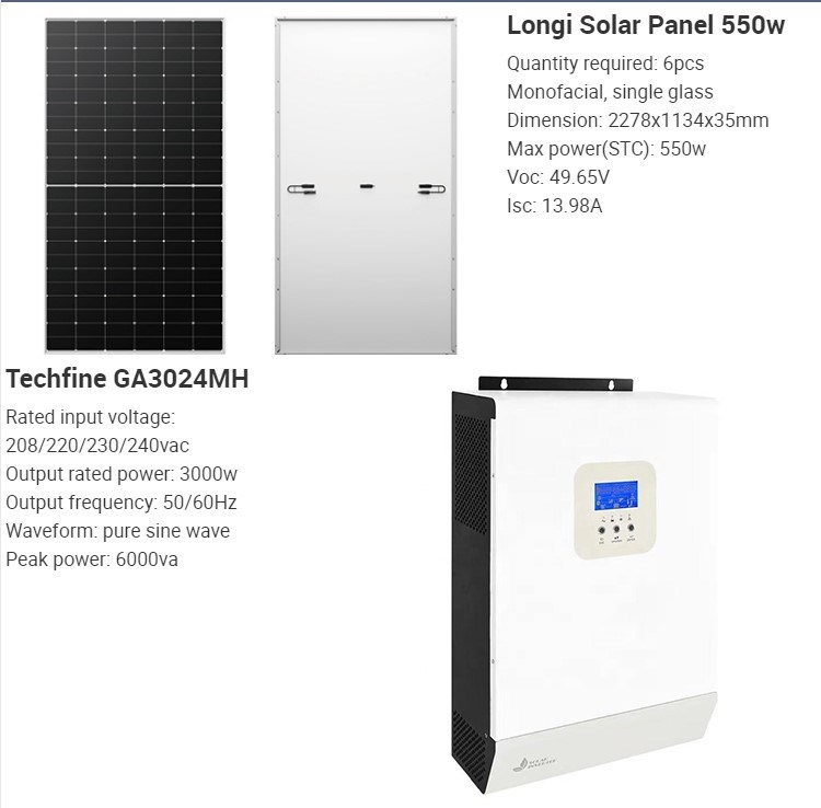 Tier1 Hybrid3/5/10/12/15/20/30/50kw on off Grid Price Inverter Battery Complete Panel System