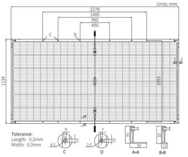 Longi Solar Mono Perc Half Cell 535W/550W Photovoltaic Solar Panel Price