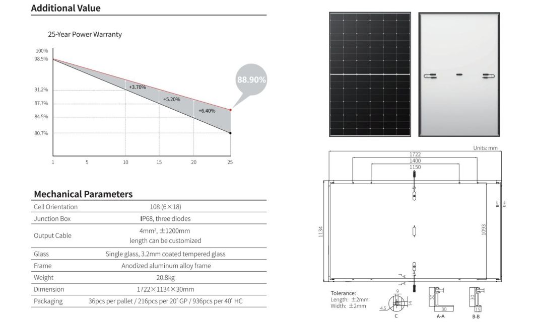 Longi Himo6 Ware House Silky Straight House Hold Solar Panel 440W 445W 450W