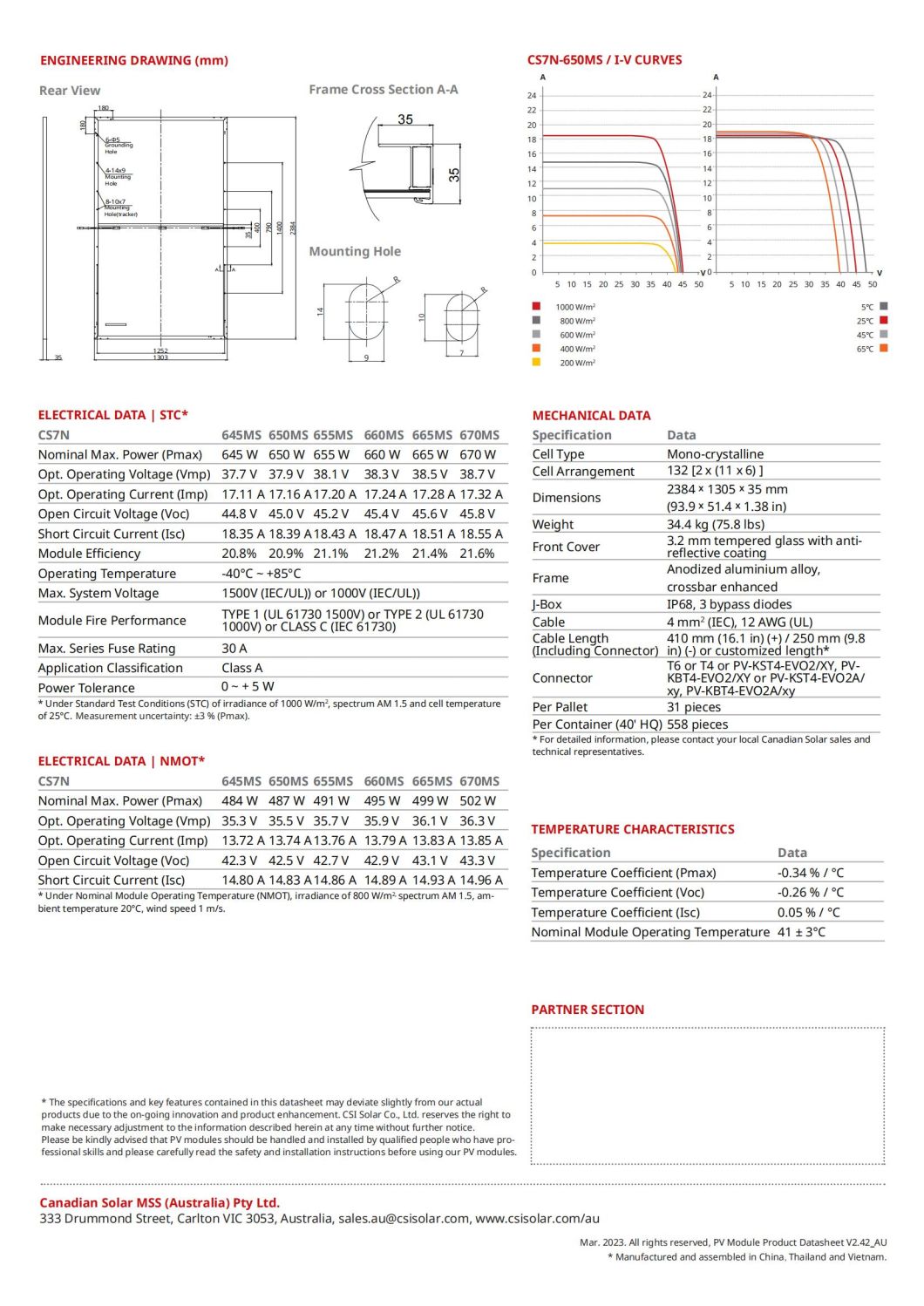A Grade Canadian Mono Solar Panel 645W650W655W660W665W670W for Solar Home System