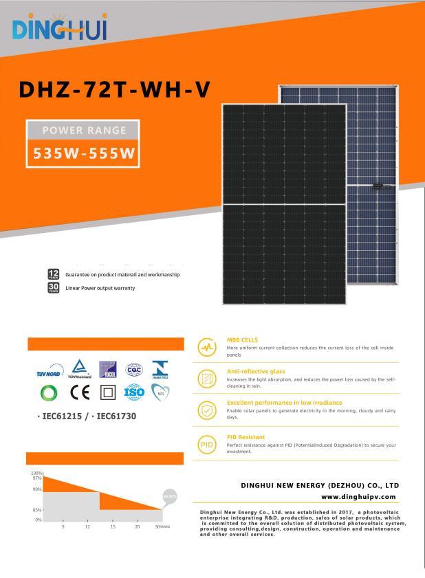 Double-Sided High-Efficiency Household Commercial Solar Pan