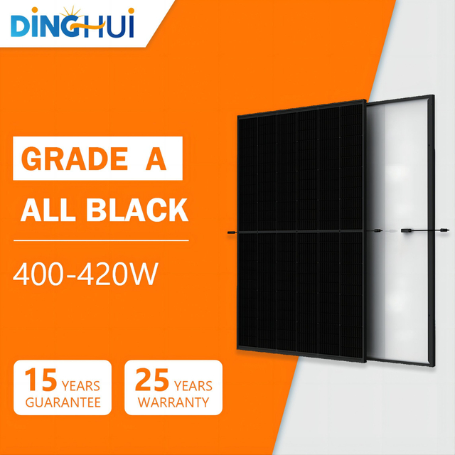 Europe Stock All Black Mono Solar Panel 380W 385W 400W 405W 410W 450W Full Black Longi Ja Jinko Trina Risen