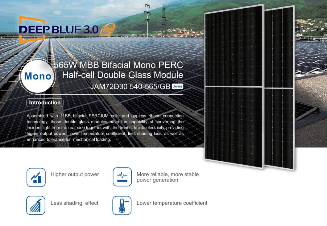 Ja Solar PV Modul 400 W 500watt Solar Panel Home for Solar Farm System EU Stock