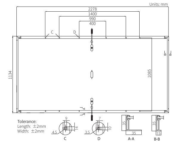 Longi Lr5 PV Module 182mm Bifacial Solar Panels Price 540W 550W PV Solar Panel