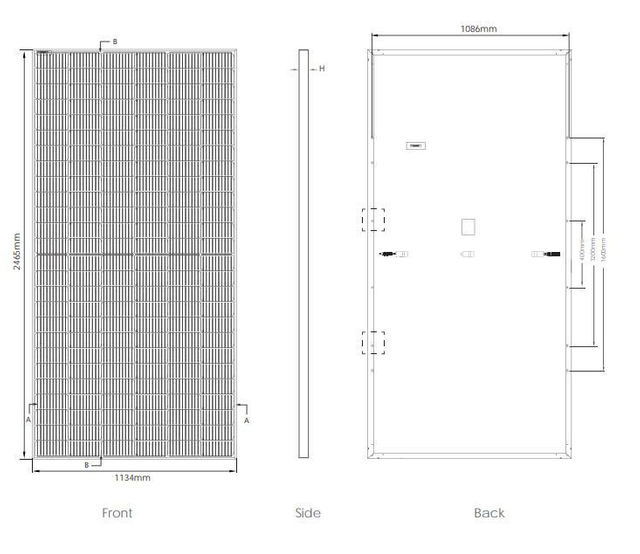 Jinko Solar 610W 620W 630W Solar Panel Monocrystallite Performance Well High Quality