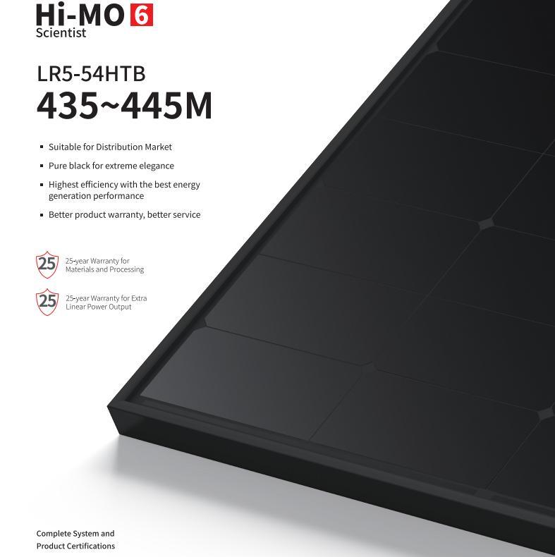 Longi China Solar Panel Half Cut 108cell 445W Solar Power Panel for Home