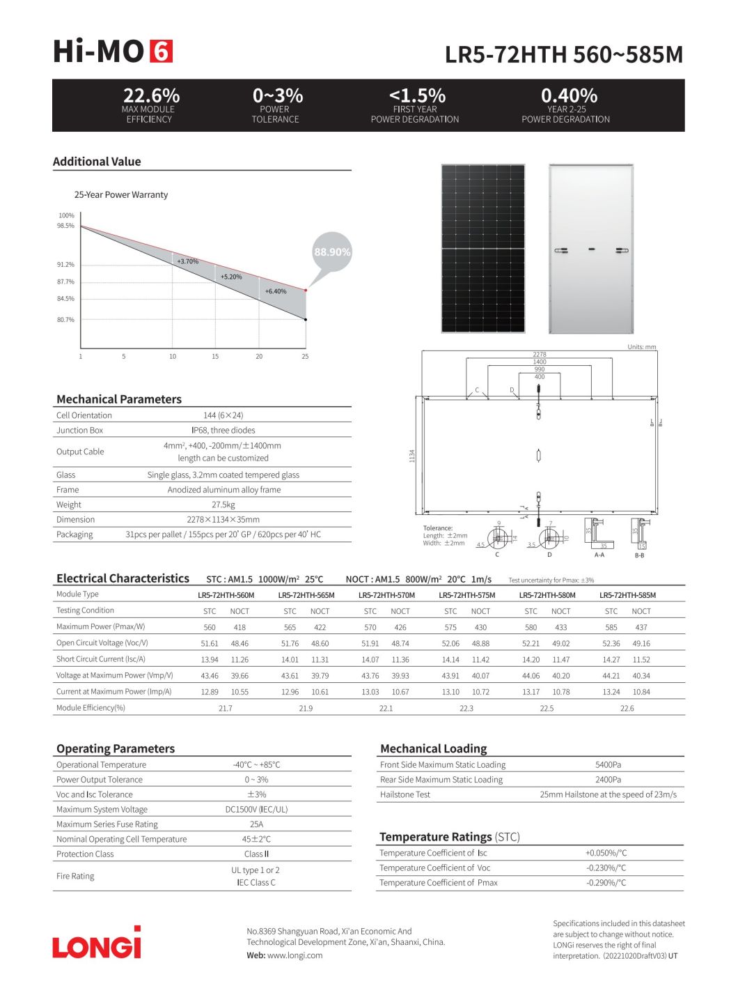Longi 540W Bifacial Dual Glass Half Cut Cell Longi Solar Panels
