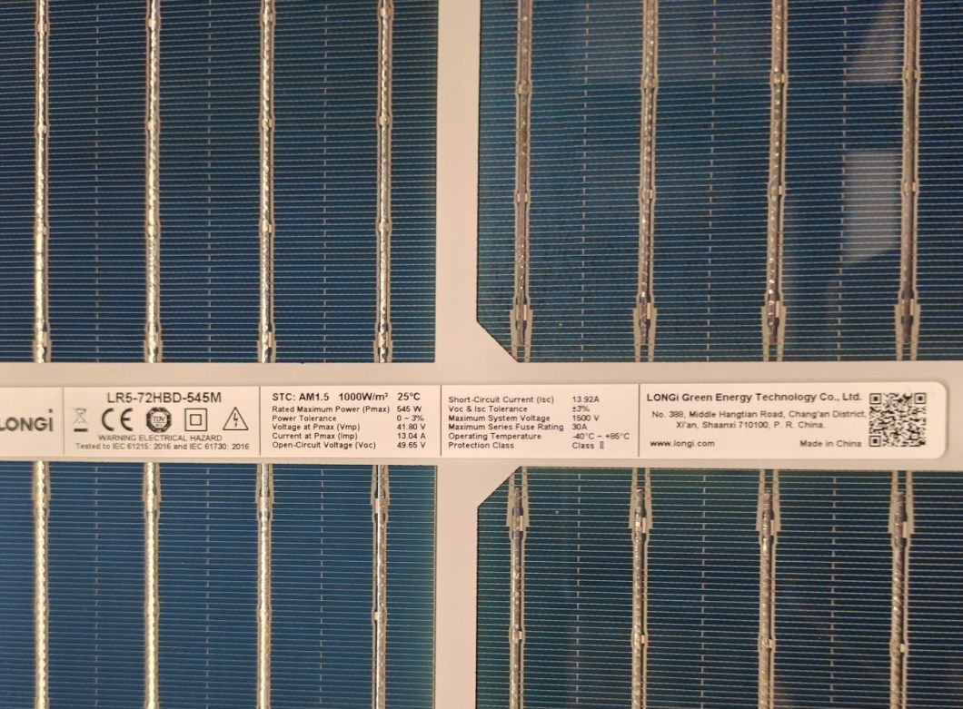 Tier 1 Longi 545W 550W A Grade Jinko Ja Canadian Trina Dinghui Solar Panel with SGS for Home