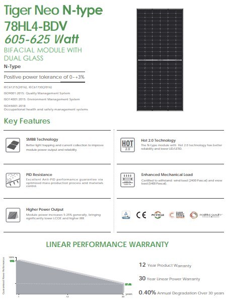Jinko156 Cell 600 615 625W Wholesale PV Fold Flexible Monocrystalline Solar Panel