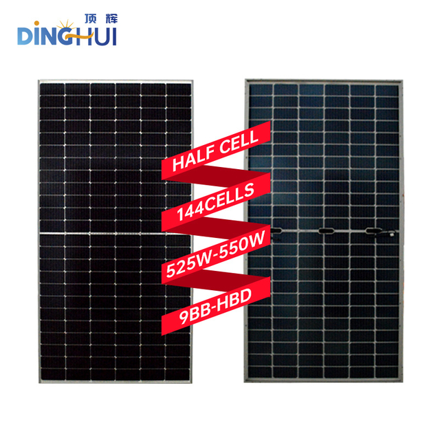 550W 1000W 700 Watt Solarpanel PV Module Black Frame Double Glass 182mm Half Cells Roof System Tier 1 Mono Solar Panels