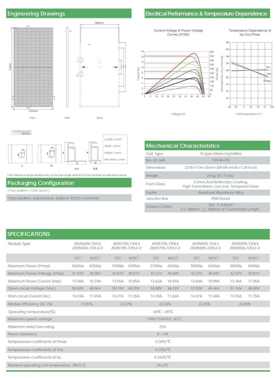 China Jinko 565W 570W 575W 580W Tiger Neo N-Type Solar Panels for Roof Tiles
