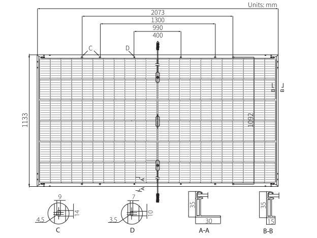 Longi Solar Panel Charging Bifacial 475W/500W Solar Energy Panel Solar