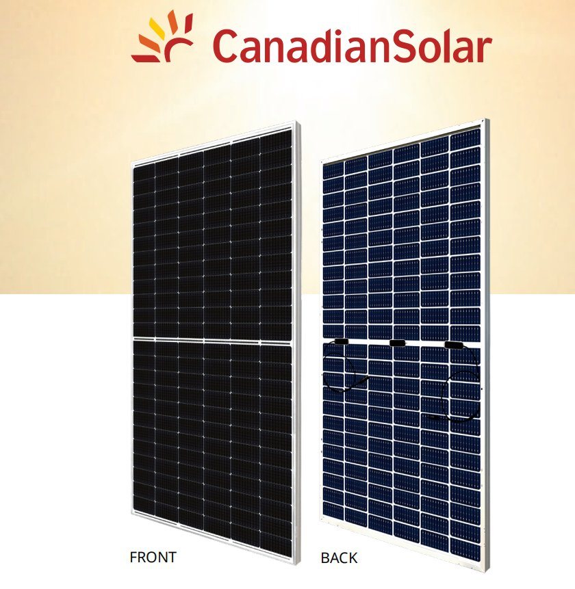 Big Size 600W 650W 660W 700W Jinko Canadian Solar Module Double Glass Panel