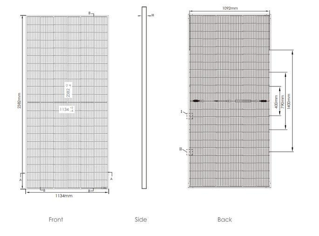 Jinko Solar Tiger Neo N-Type 66hl4m-Bdv 600W/620W Bifacial Solar Panels with Dual Glass