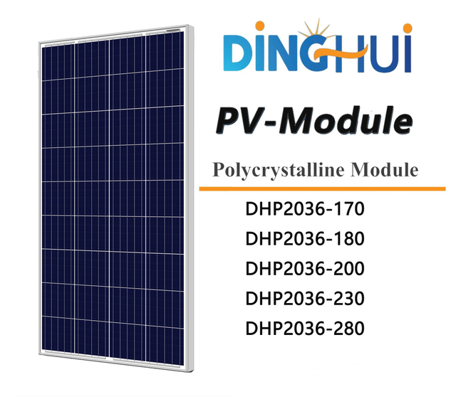 Dinghui Stable Power Generation House Hold Solar Panels 180W 200W 230W