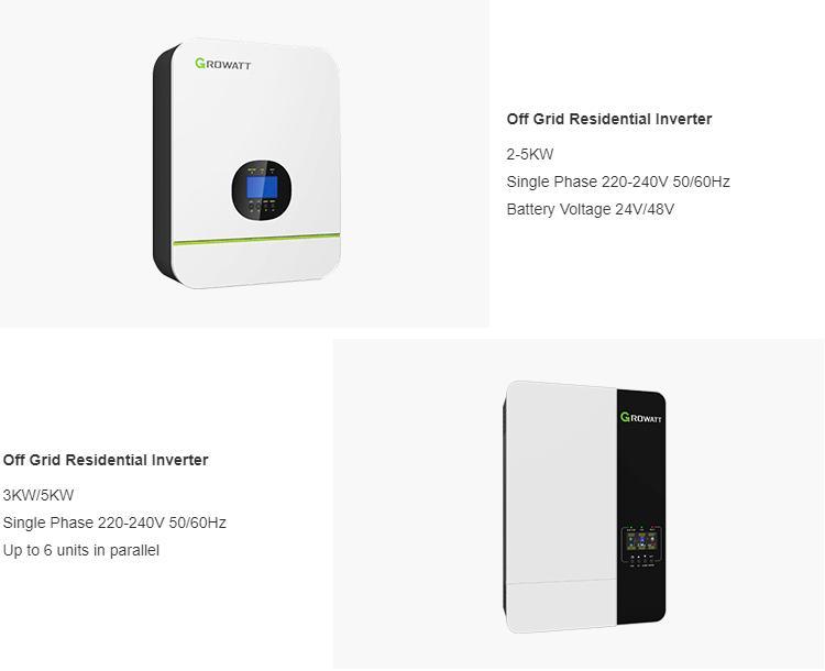 High Efficiency Growatt Inverter 5kw Price 3500W 5000W 5500W Growatt SPF5000es off Grid Solar Inverter 48V