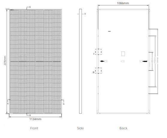 High Efficiency 565W Poly Solar Module Solar Panel 585wp Price