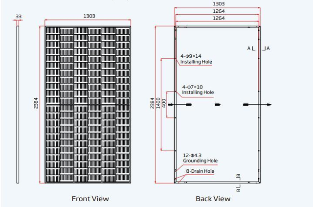 Warehouse in Stock 48V 650W/670W Solar Photovolta Panel Monocrystalline Panel Solar
