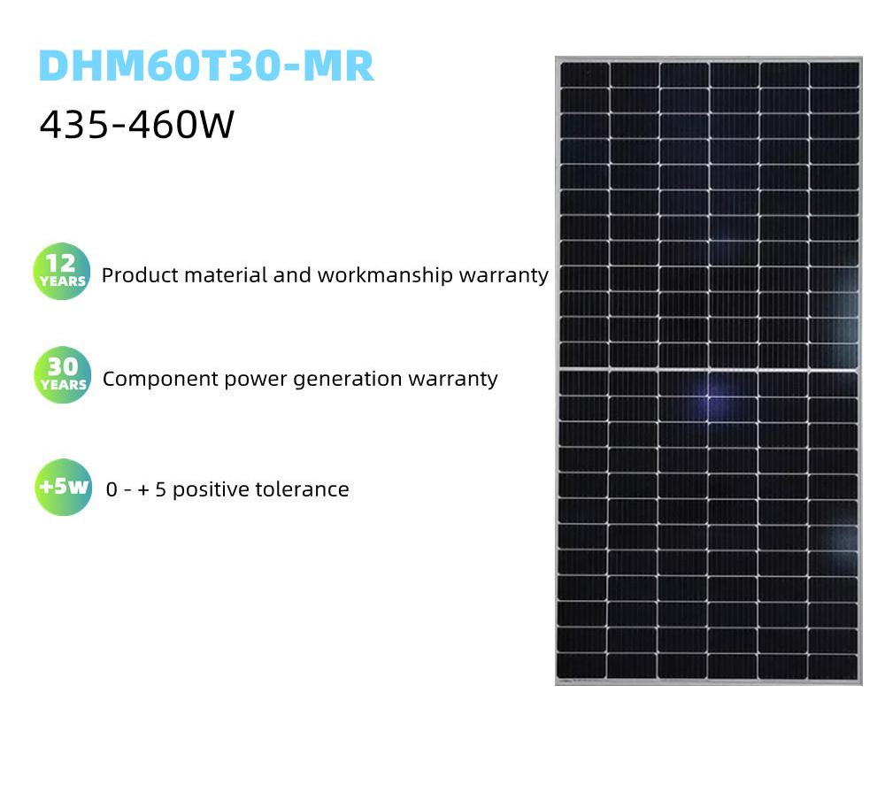 Dinghui Solar Panel 450W 460W 465W 470W 480W for House or Commercial Use