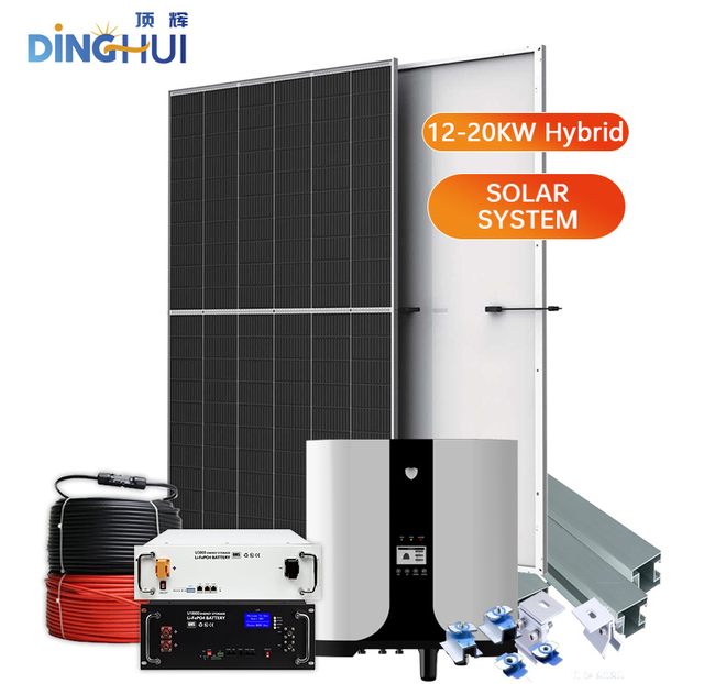 Top Quality Domestic/Commercial 5kw 6kw 8kw 10kw 20kw Hybrid Solar System