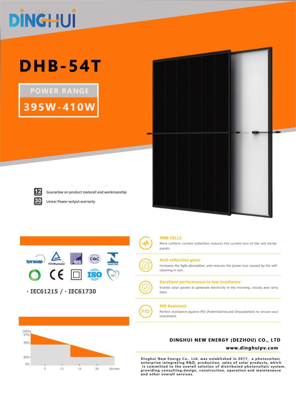 Jinko 420W All Black 425W 430W 435W 440W Solar Panel Price for Solar Power Systems Energy