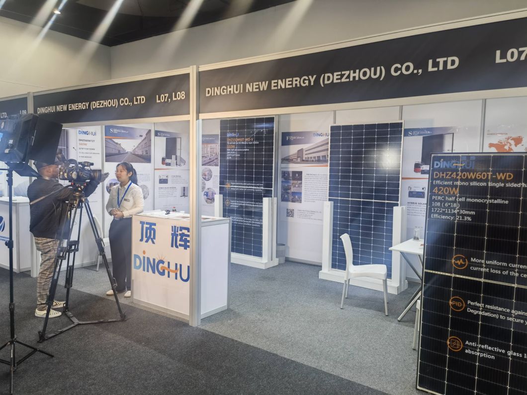 Dinghui Mono Solar Panel 395W400W405W410W Half Cell Solar Energy